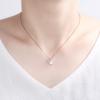 Double Fan Necklace for Women's Temperament Skirt Pendant Light Luxury Collarbone Chain