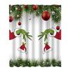 180x180cm Cute Christmas Pattern Printed Shower Curtain With Hooks