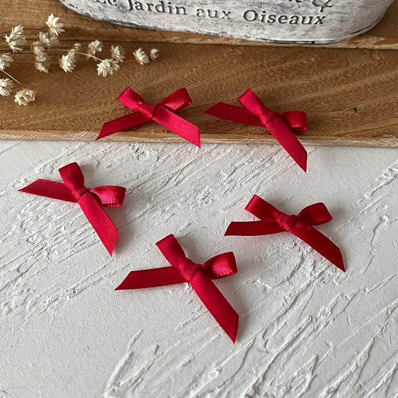 2.5cm Wide Handmade Ribbon Bow Knot for DIY Clothing & Hair Accessories, Card Holders, and Decorations
