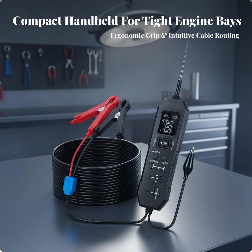 Automotive Switch Tester 4-Pin Testing Tool with Test Lead Portable