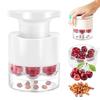 Dénoyauteur de Cerises Blanc 7 Trous Design Manuel Dénoyauteur de Fruits Gadget de Cuisine Maison