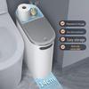 Slim Trash Can with Lid Press Type Narrow Gap Waste Bin for Bathroom Kitchen Living Room Bedroom Space Saving