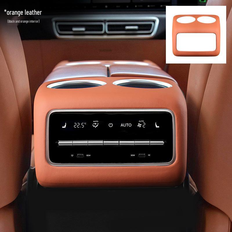 Ideal L8 Original Car Leather Interior Accessories: Central Control Panel, Armrest Box Cover – Same Color Modification.