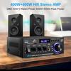 AK45 2-Kanal Bluetooth Stereo-Verstärker mit USB SD AUX FM-Eingang LCD-Display Mikrofon-Eingang Fernbedienung