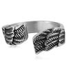 European and American Jewelry Feather Ring Retro Trendy Man Animal Angel Wing Ring 2026