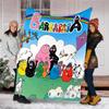Barbapapa1 printed throw blanket—lightweight,soft,warm;versatile blanket for all seasons—perfect as &air-conditioning throw,nap blanket