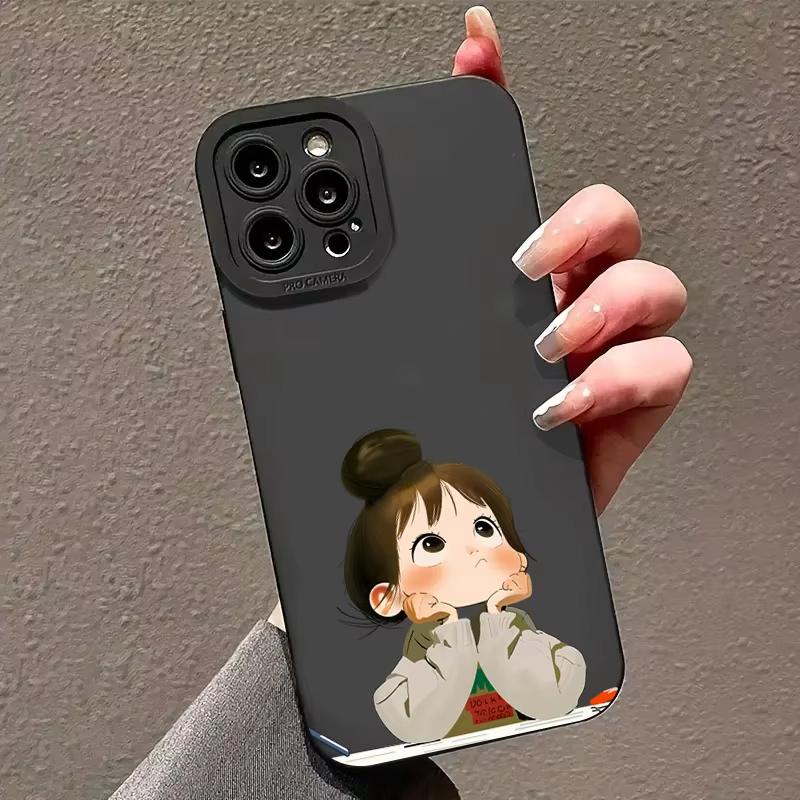 Cute Angry Little Girl Printed Silicone Case For Samsung Galaxy S25 S24 S23 S22 S21 Ultra Plus S20 FE A15 A35 A54 A55 Soft Cover