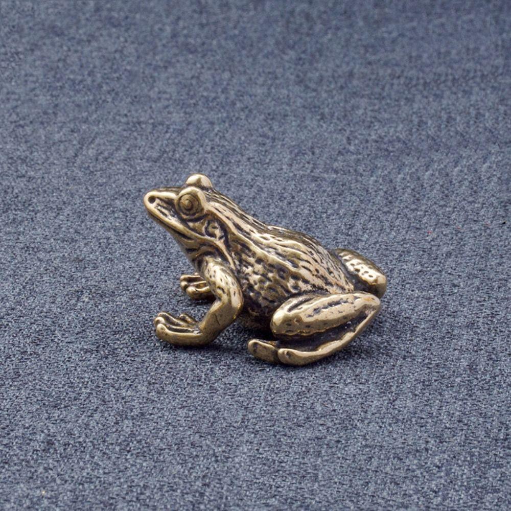 Small Copper Frog Copper Flower Skin Frog Tea Pet Water Frog Home Decor