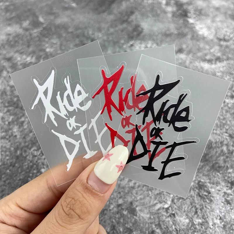 1 Stück Ride or Die Motorrad Aufkleber Wasserdicht DIY Motorrad Tankdeckel Helm Rennrad Oberrohr Rahmen Lenker Vinyl Aufkleber