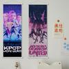 Kpop: Demon Huntrix Hängestoff Rumi Mira Zoey Gedrucktes Poster Dämonen h-Jäger Rollbild Bild 75x25cm Wanddeko