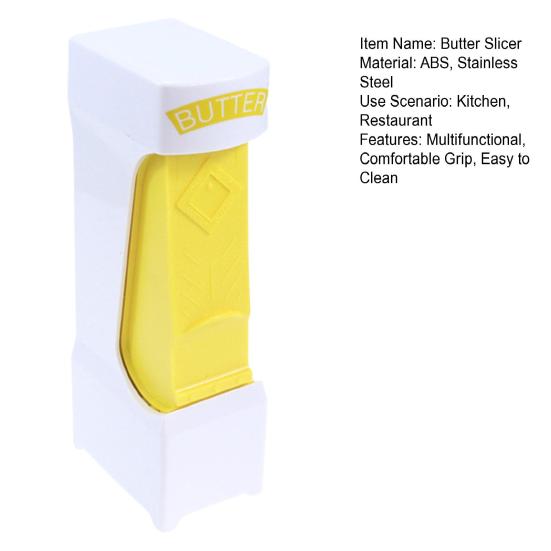 Butter Slicer Multifunctional Non-stick Comfortable Grip Space-saving Easy Clean Cutting Food Grade Cheese Cutter Toast Shredder Kitchen
