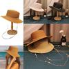 Large Brim Wide Brim Hats with Seashell Beaded Chain Straw Sun Visors Straw Hat  Women Girls