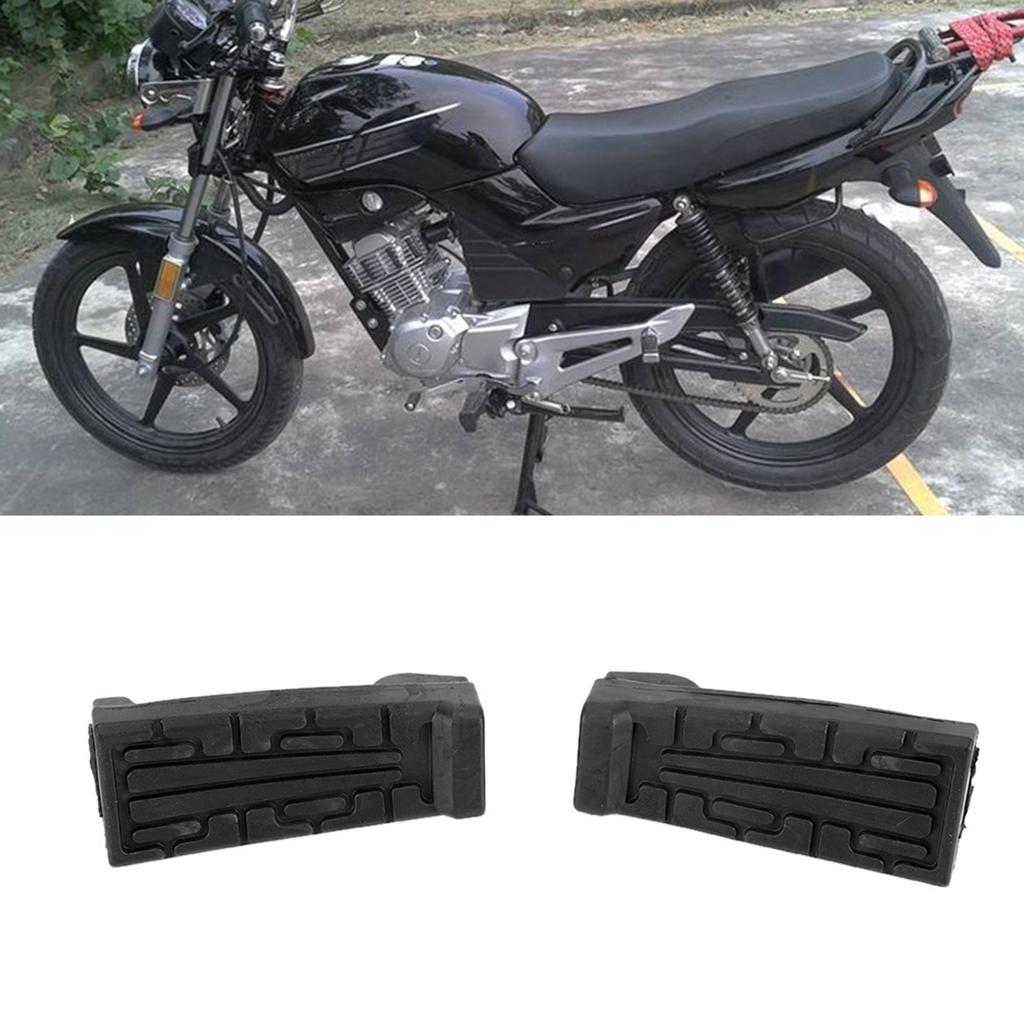 1 Pair Rubber Front Pedal Footrest Foot Pegs Fit for Yamaha YBR 125