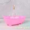 New Miniatures Electric Bathtub Doll Accessories Plastic Tub 1/6 Scale Dollhouse Furniture Spraying Water Kids Bathing Toys
