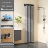 Yicang Foldable Shower Curtain with Adhesive Installation