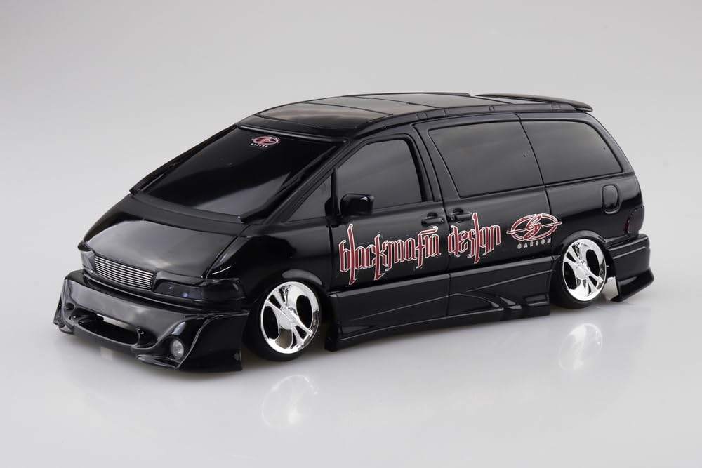 Aoshima Bunka Kyozai The Tuned Car Black Mafia TCR11W Estima Plastic Model (AOSHIMA) 1/24 '98 (Toyota)