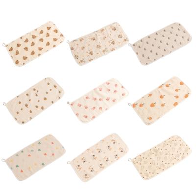 Baby Infant Cotton Wiping Towel Baby Face Towel Washcloths Nursing Towel Saliva Wipe with Cartoon Pattern 25x50cm