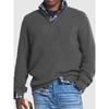 Cappotto da uomo in maglia con cerniera a maniche lunghe in cashmere sottile autunno inverno