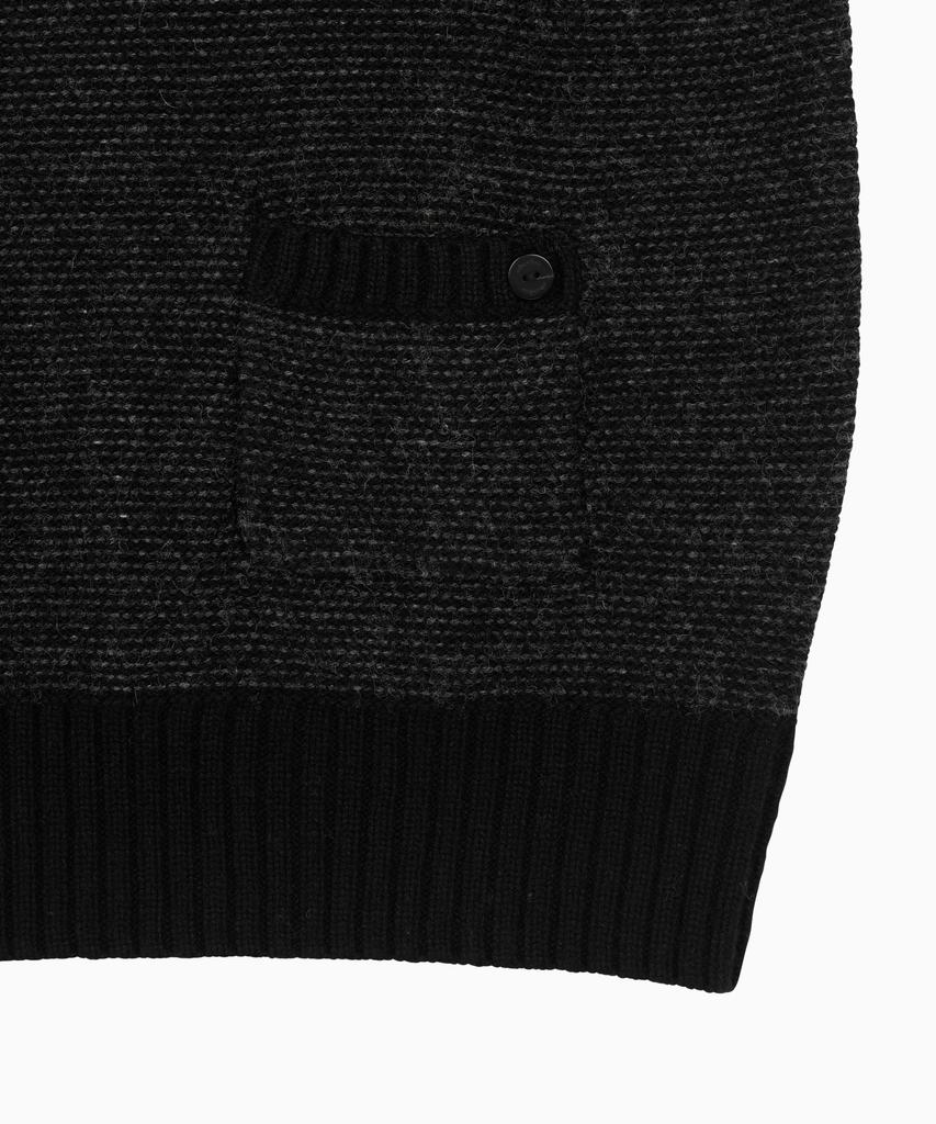 Ohesio Pocket Knit Vest, Black
