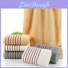 Striped Cotton Towel Soft Thick And Comfortable Bath Towel For Home And Hotel Use