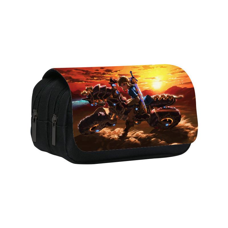 The Legend Of Zelda Double Layer Pencil Case With Nylon Material For Students Organization