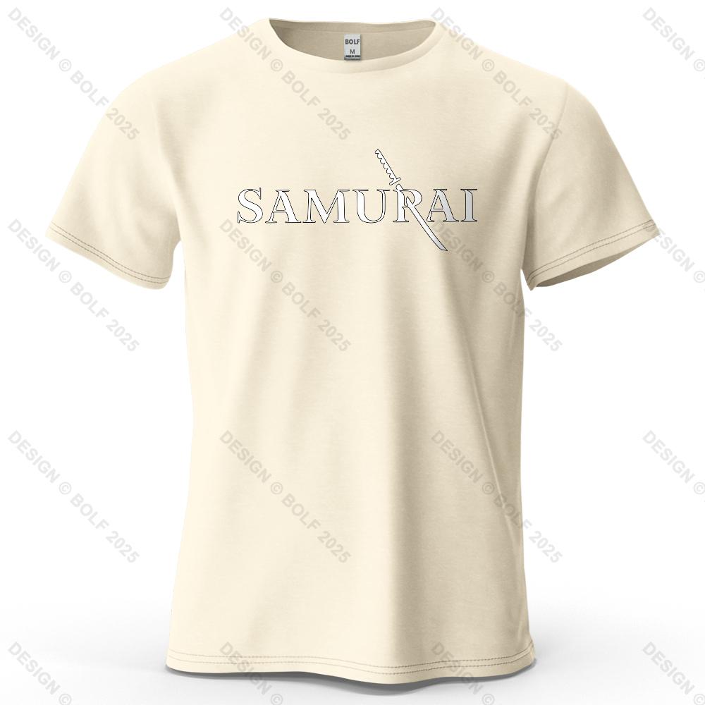 

Samurai Sword Sharp Printed Men s T-Shirt 100% Cotton Oversized Martial Arts Fashion Graphic Tees for Women Tops Tees Streetwear 4XL