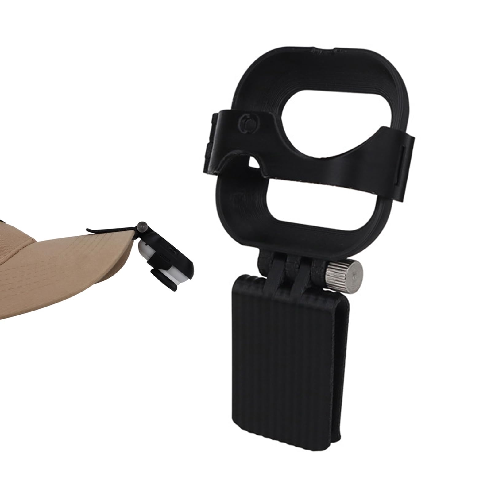 

ADOFUN Camera Brim Clip Mount for Go Ultra and Action Cameras Adjustable Angle Brim Protective Frame for View Camera Baseball Cap Easy for - Bracket,