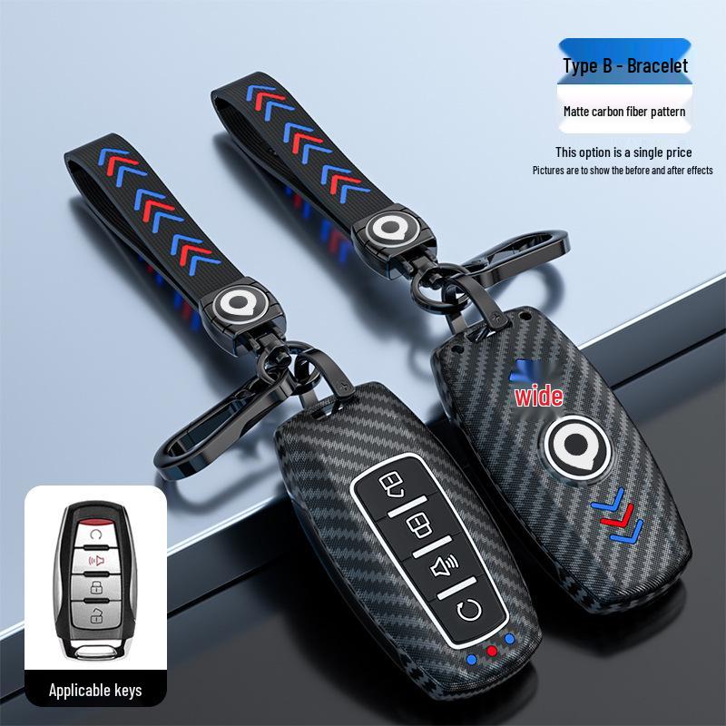 19-21 New Great Wall Cannon Key Fob Cover: Premium Metal Shell, Fits 2.0T Pickup, Personalized Design