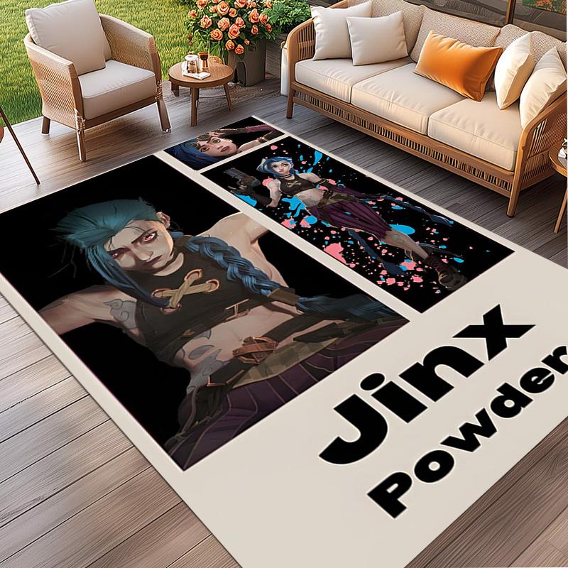 Jinx Print Rug, Washable Floor Carpet, For Entryway Dorm Laundry Room Office Study, Home Decor Birthday Christmas Gift