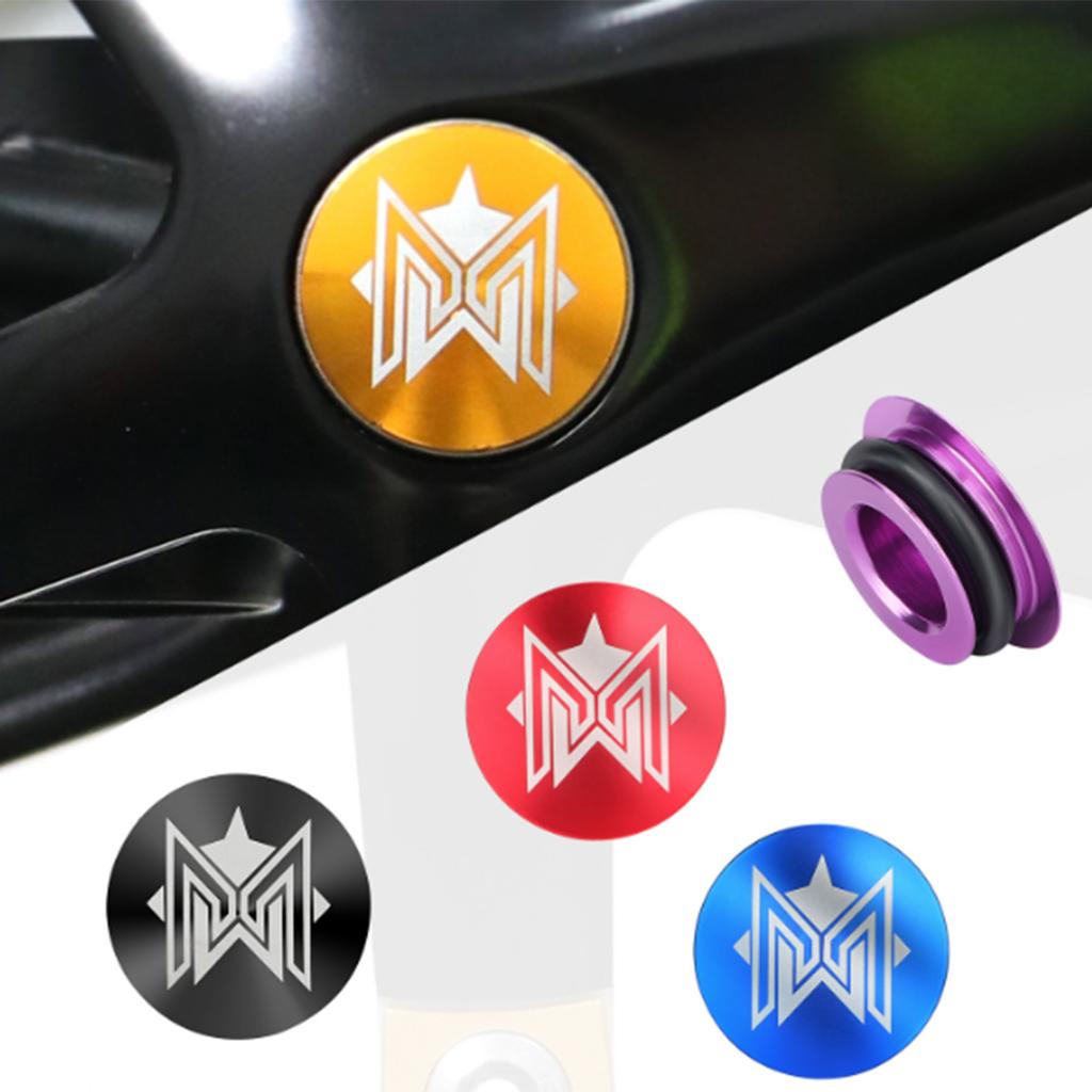 Bicycles Teeth Plate Crank Cover Aluminum Alloy Bike Crank Dust Caps Road Bike Crankset Plug Cycling Crankset Dust Cap