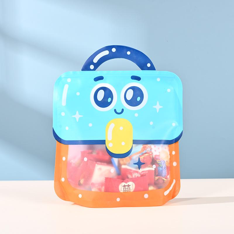 Custom Cartoon Candy & Snack Packaging Bags: Special-Shaped, Self-Sealing, Gift & School Bags