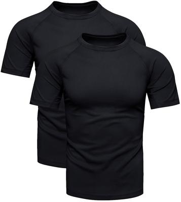 Men's Sport T-Shirt Black Thermoactive 2X S