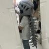 Exoskeleton Design Dinosaur Skeleton Mask Funny Plush Dinosaur Costume  Party Outfit