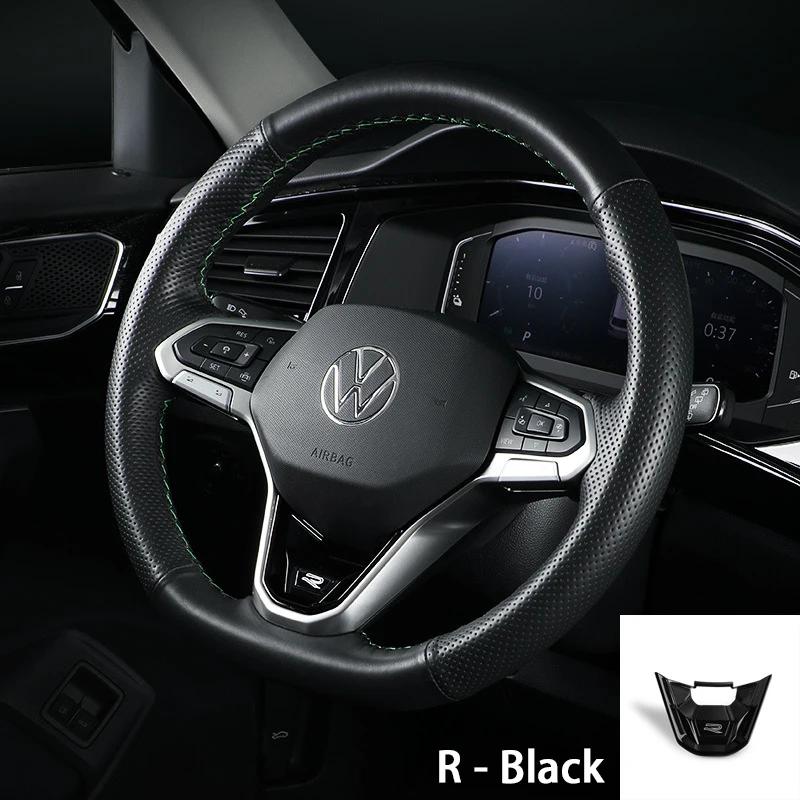 2026 Nouveau Pour VW VOLKSWAGEN Nouveau Logo R GTI Badge Couvre-volant de voiture Autocollant à Sequins Pour Volkswagen Sagitar Magotan Bora Lav
