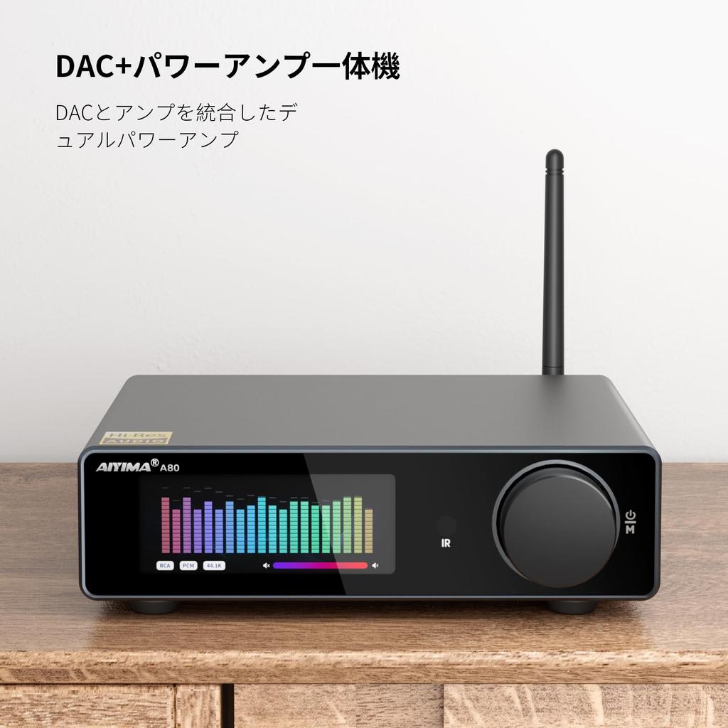 AIYIMA A80 TPA3255 Dekodierung HIFI Kanal QCC 3034 Bluetooth Strom Stereo Unterstützt und für Zuhause Regal Passiv und Aktiv Subwoofer [Aktualisiert