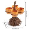 Snack Bowl Stand Halloween Pumpkin Halloween Pumpkin Shaped Shaped Bowl Candies Cookies Biscuits Basket Dessert Display Towel