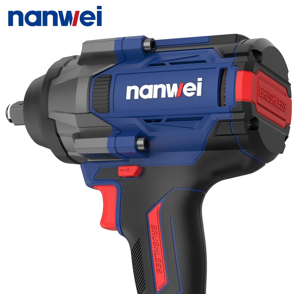 1000N NANWEI Electric Impact Wrench, size 1/2, adjustable torque 500N/800N/1000N, max. speed 2300 rpm