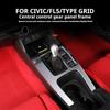 1pc NOUVEAU pour TYPE R FL5 Transmission Manuelle Panneau de Décoration Autocollant de Contrôle Central Accessoires de Levier de Vitesse de Contrôle Central