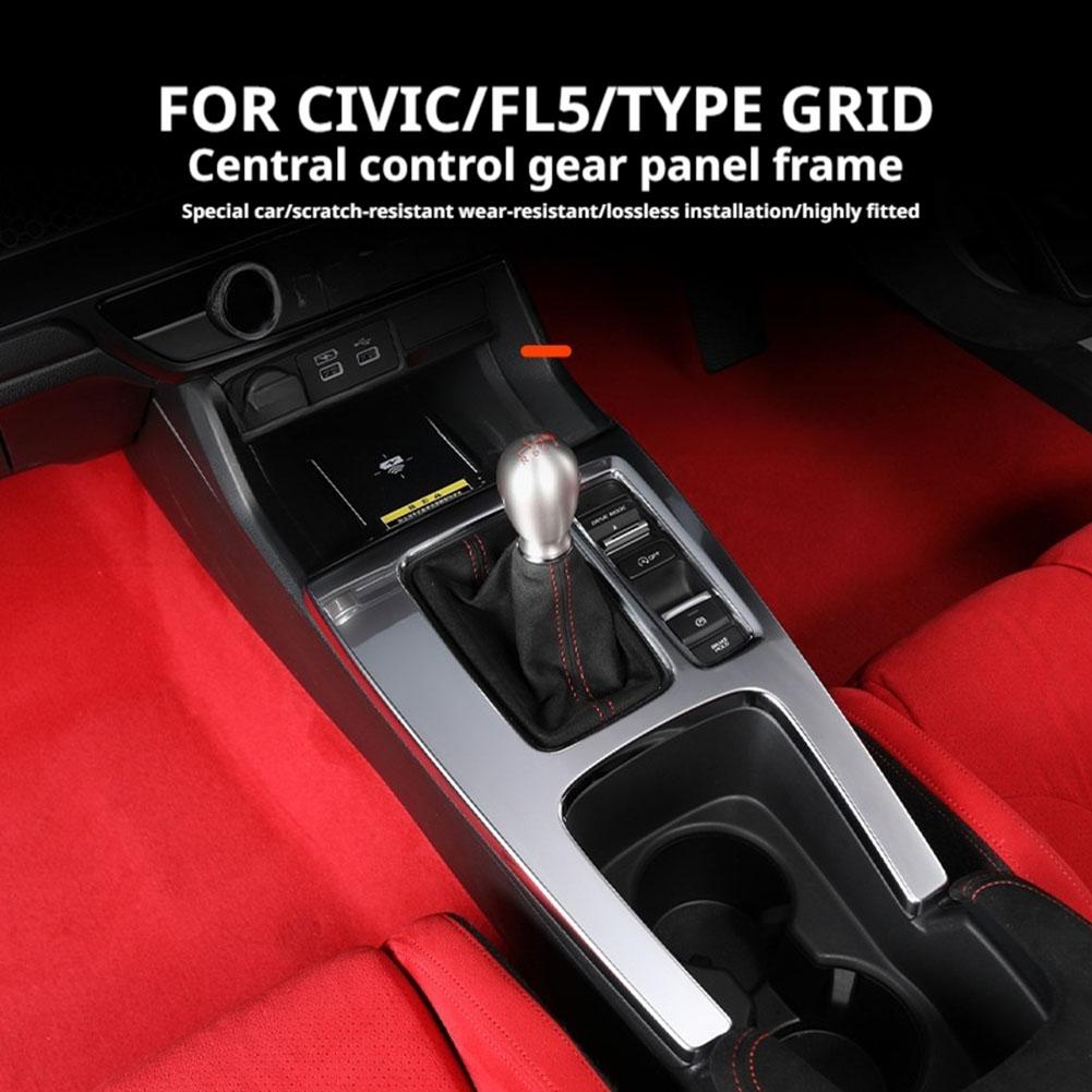 1pc NOUVEAU pour TYPE R FL5 Transmission Manuelle Panneau de Décoration Autocollant de Contrôle Central Accessoires de Levier de Vitesse de Contrôle Central