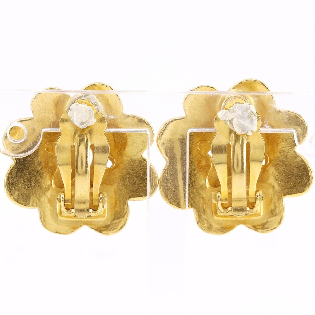 Chanel Mehl Ohrring COCO Mark Vintage Vergoldet Mehl 23,6g Damen Gebraucht