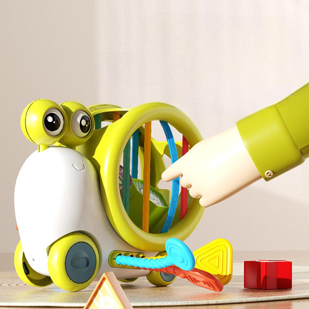 Cartoon Snail Shape Sorter Sensory Bin Toys Colorful Cube Sorting Game Fine Motor Skills Developmental Learning Toys For Baby Gifts