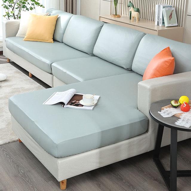 

Эластичный чехол для подушки из искусственной кожи, мягкий водонепроницаемый чехол для дивана, защита для мебели, эластичный получехол, дизайн cushion cover-S