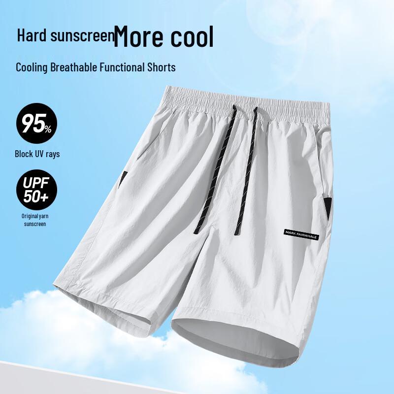 MARK FAIRWHALE Men's Summer Letter Print Shorts