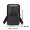 Men's Genuine Leather Waist Bag - Durable, High-Quality Multifunctional Phone Holder Belt