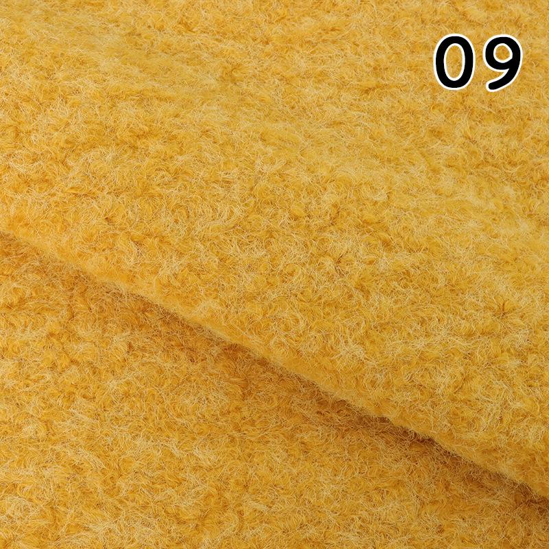 

1M Autumn Winter Soft Wool Knitted Double-faced Fleece Fabric for Terry Cashmere Coat Handmade Warm Clothing Bag Sewing Cloth 100x150cm