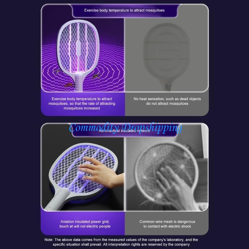Y5JC Electric Fly Racket Fly Zapper Racket Fly Racket Rechargeable Mosquitoes China Mainland