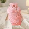 1L Leakproof Hot Water Bottle with Soft Cover Reusable for Period Cramp Relief, Muscle Pain, Warmth in Winter, Home & Travel
