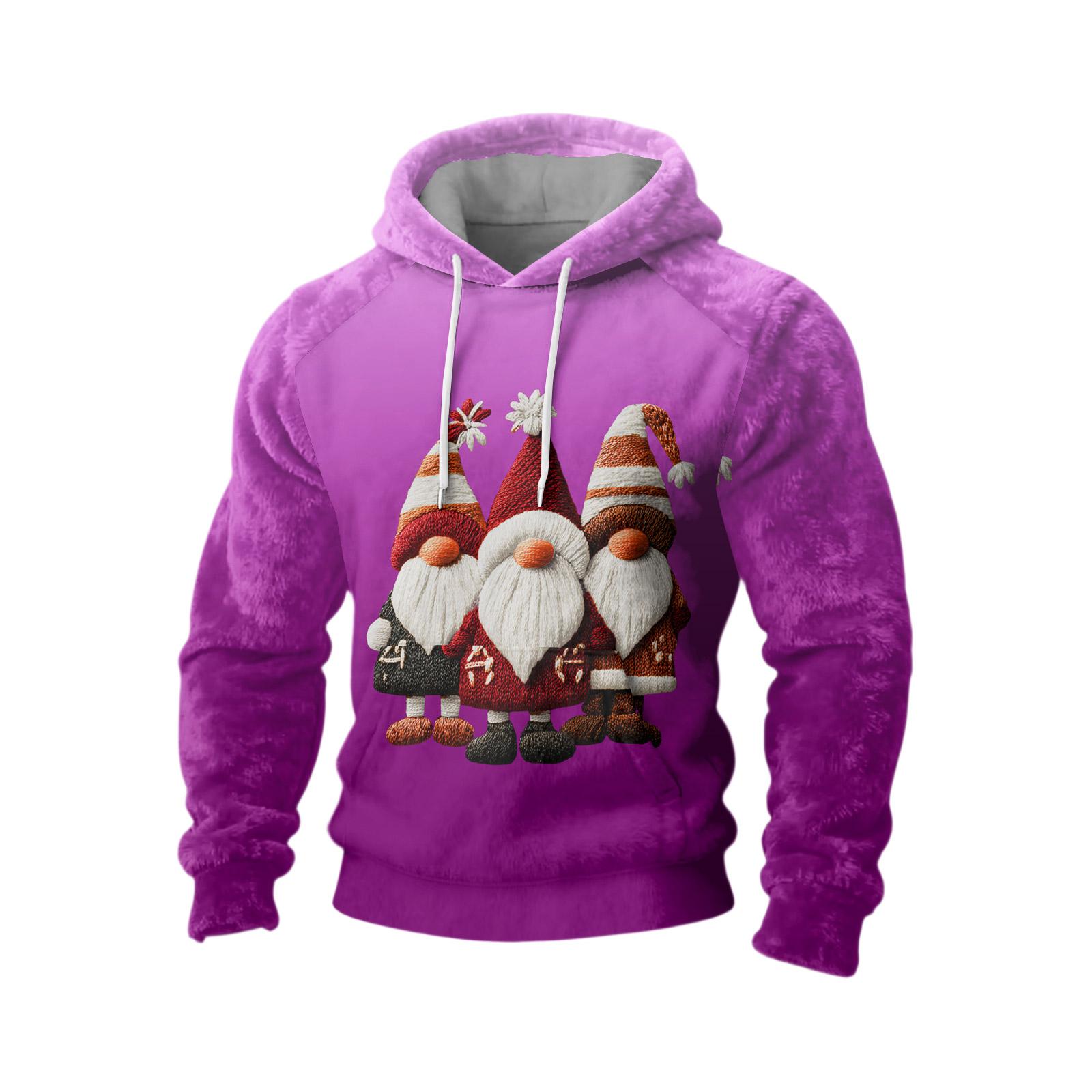 

Спортивный костюм с капюшоном, унисекс, одежда для бега, пуловер с длинными рукавами, толстовка с капюшоном XXXL фиолетовый