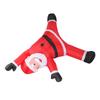 8.2ft Inflatable Xmas Climbing Santa Blow Up Santa Yard Decoration with Present Bag Built in LED Light for Wall Garden