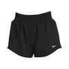 Solid Color Elastic Waist Straight Regular Shorts Women Shorts Black DX6010-010